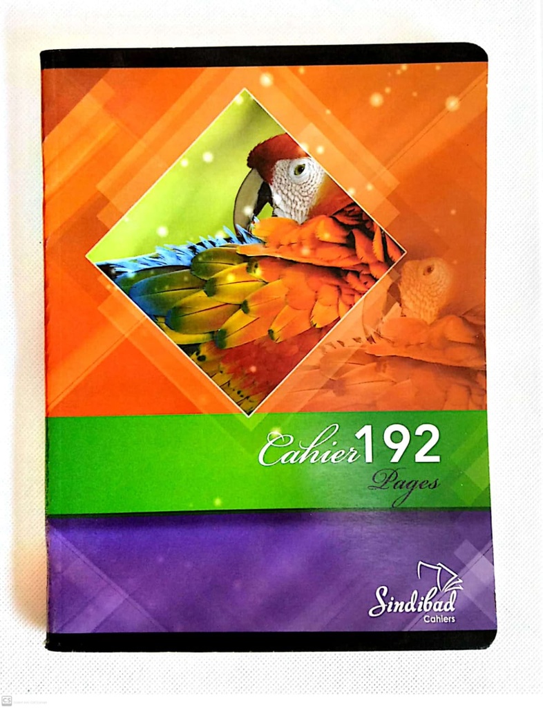 CAHIER 192P PF 60G SINDIBAD